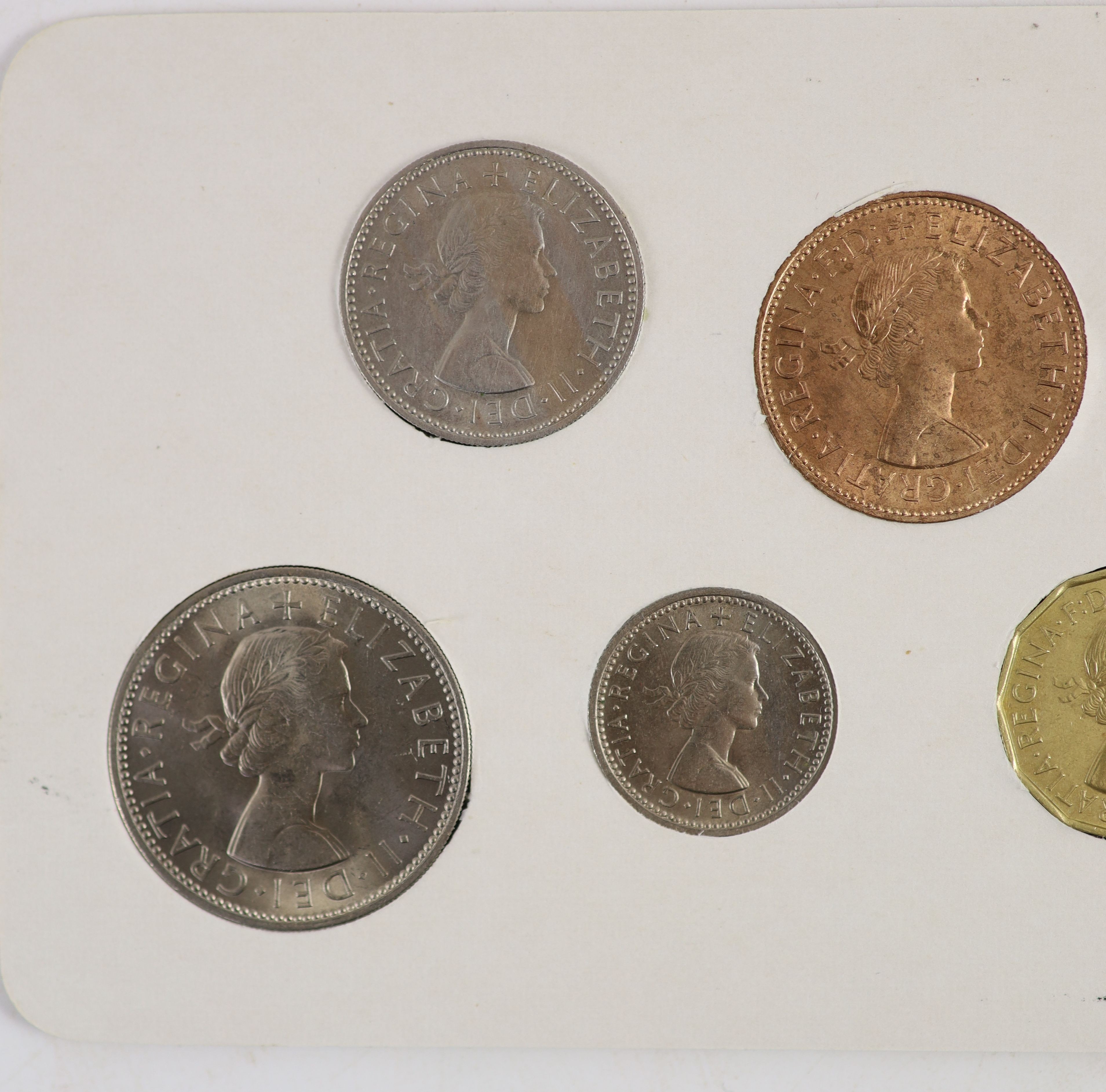 Queen Elizabeth II pre-decimal specimen coin sets for 1953 - 1967, first and second issues, all EF/UNC (15 sets), including 1954, 1957-1959 halfcrowns, florins and shillings, scarce in high grade